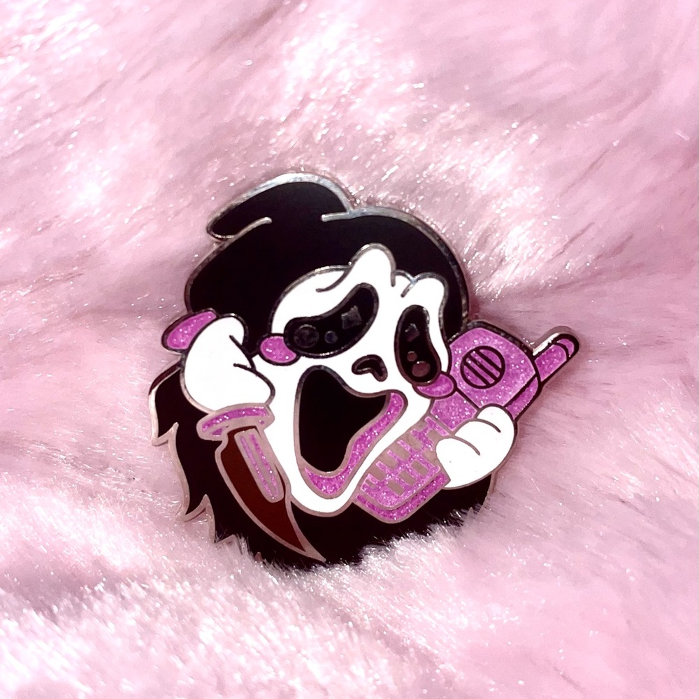 Scream Ghost Face Enamel Pin